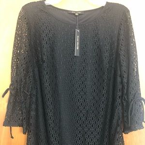 Black lace eyelet dress NWT